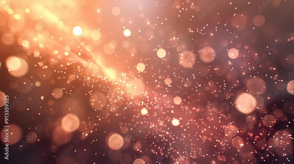 Abstract Golden Bokeh Light Background Abstract Golden Bokeh Light Background
