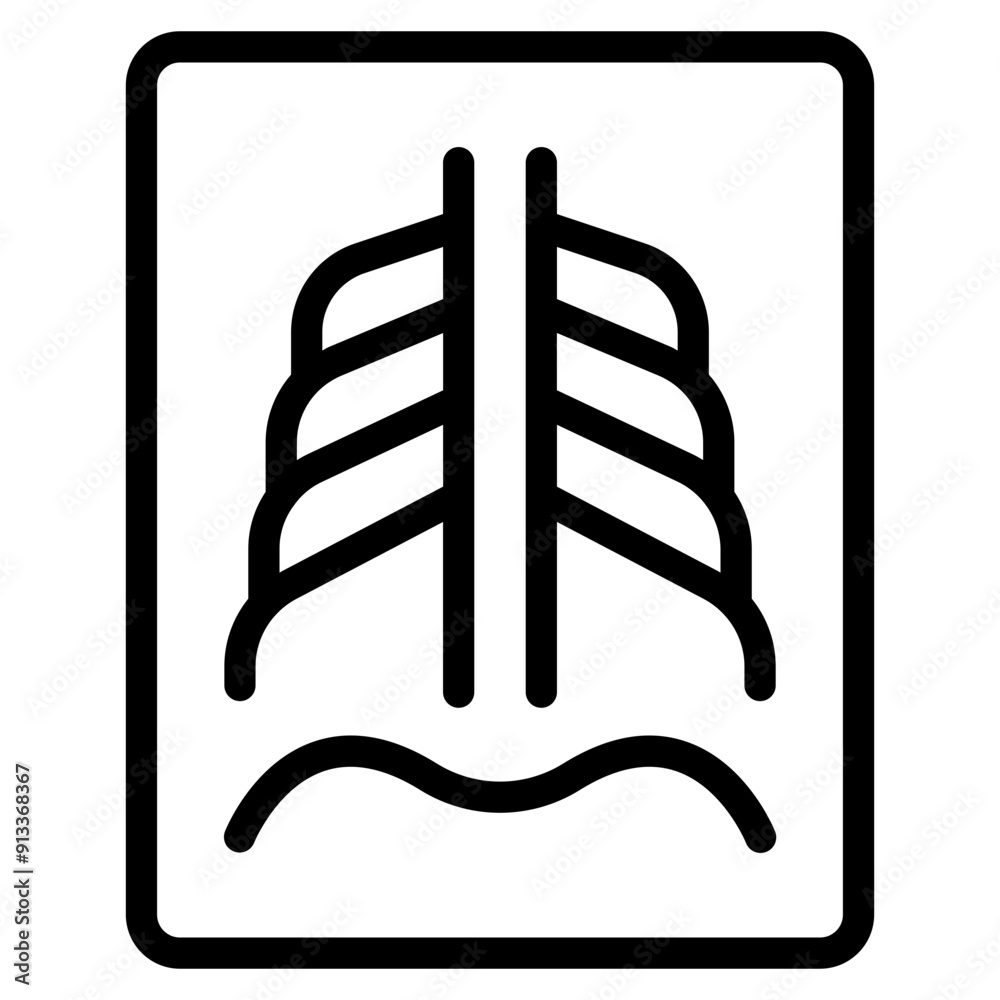 Fototapeta premium X-ray examination icon