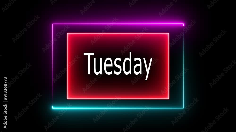 sunday text latter icon animation on background. sunday text latter icon animation on background.