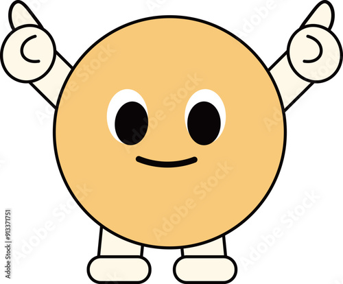 a figure face with a funny expression
