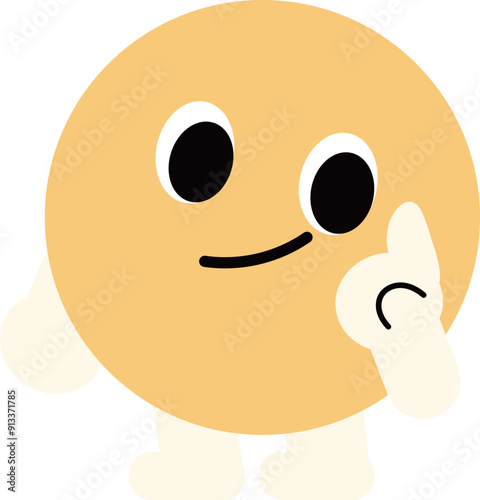 a figure face with a funny expression
