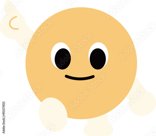 a figure face with a funny expression
