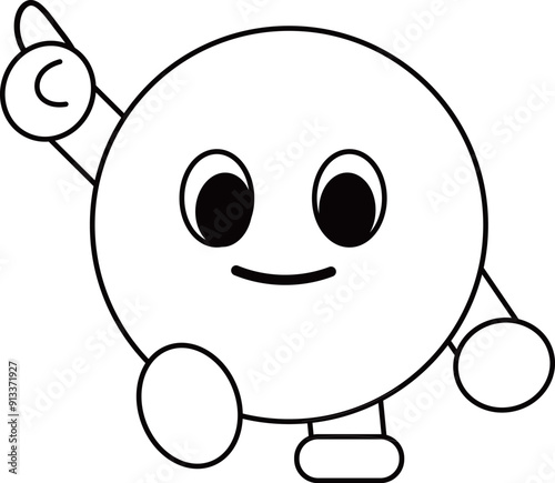 a figure face with a funny expression
