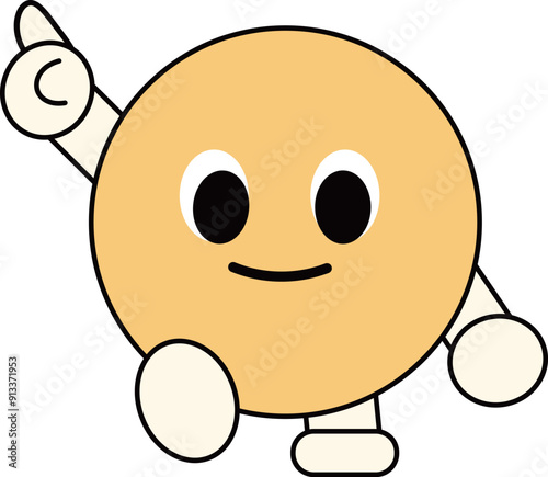 a figure face with a funny expression
