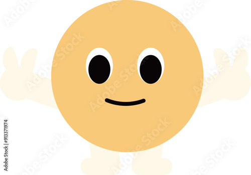 a figure face with a funny expression
