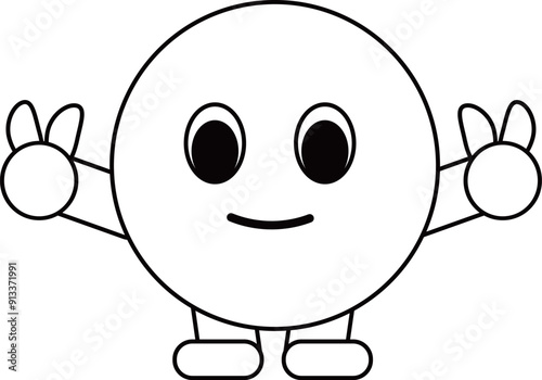 a figure face with a funny expression
