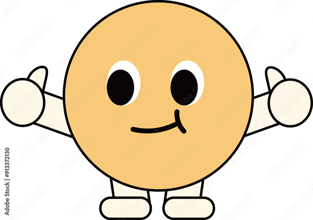 Obraz premium a figure face with a funny expression 