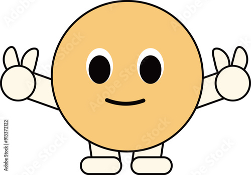a figure face with a funny expression
