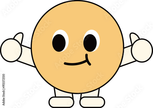 a figure face with a funny expression
