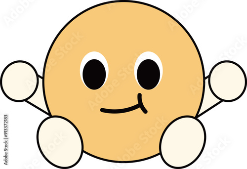 a figure face with a funny expression
