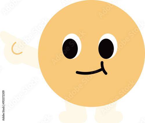 a figure face with a funny expression
