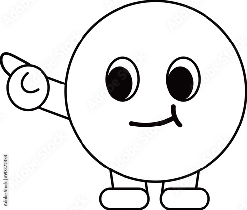 a figure face with a funny expression
