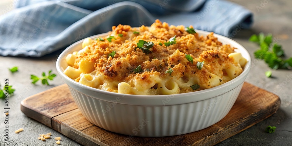 Creamy mac and cheese topped with crispy breadcrumbs , comfort food, pasta, cheese, breadcrumb, comfort meal, homemade Creamy mac and cheese topped with crispy breadcrumbs , comfort food, pasta, cheese, breadcrumb, comfort meal, homemade