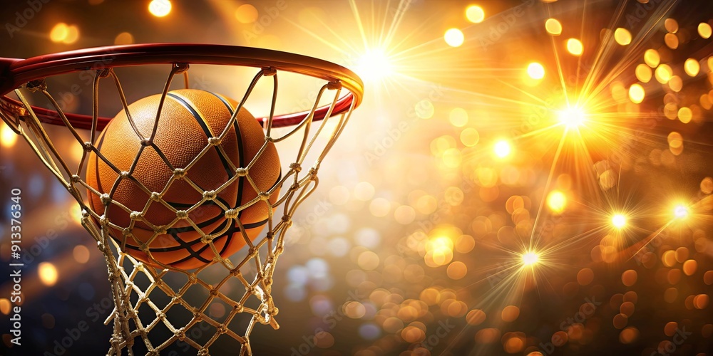 Warm ambiance with a sparkling basketball net , cozy, warm, light, filters, basketball, net, sparkles, atmosphere, cozy Warm ambiance with a sparkling basketball net , cozy, warm, light, filters, basketball, net, sparkles, atmosphere, cozy