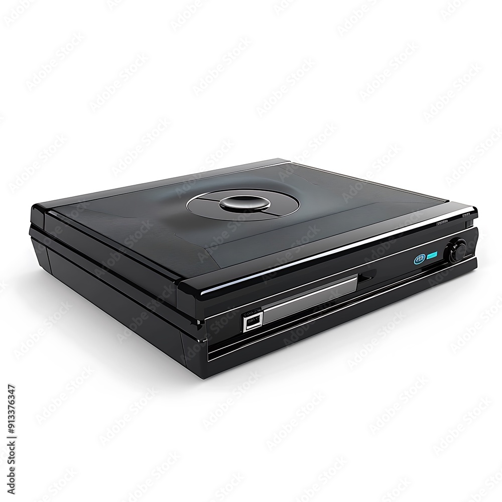 Obraz premium Dvd player isolated on white background.