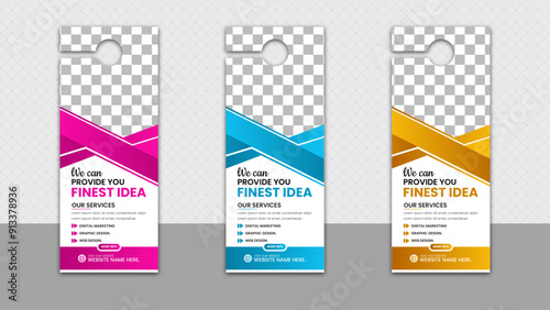Business door hanger design