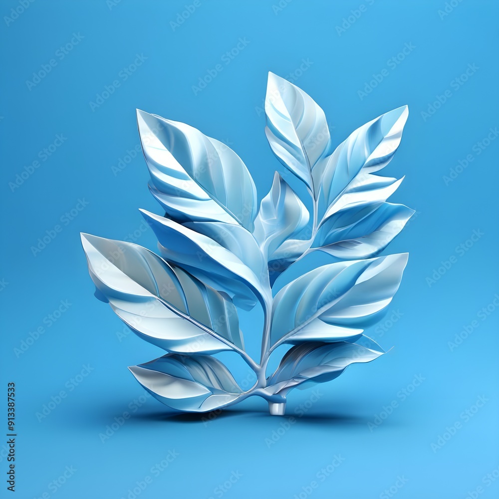 water lily on blue background water lily on blue background
