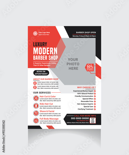 barber shop flyer
