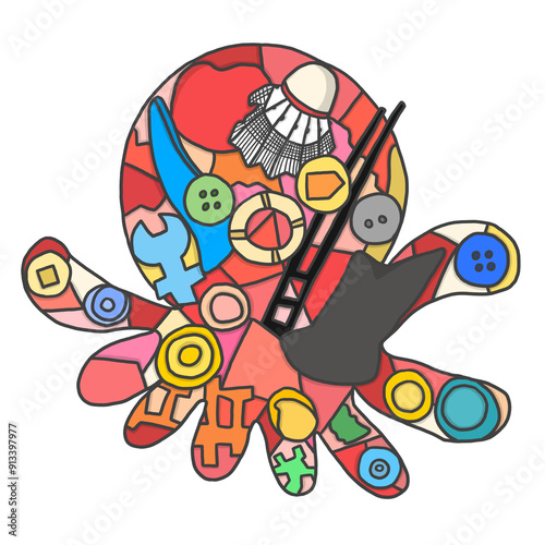マイクロプラスチック　タコ
