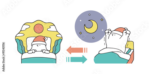 朝寝て、夜起きるヒト
