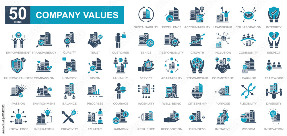 Company Values iconset Company Values iconset