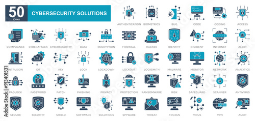 Cybersecurity Solutions iconset