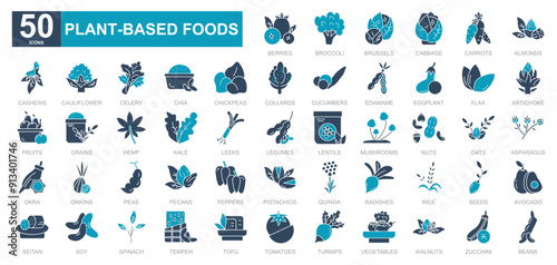 Plant-Based Foods iconset