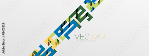Color bend lines with shadow texture effect. Vector Illustration For Wallpaper, Banner, Background, Card, Book Illustration, landing page