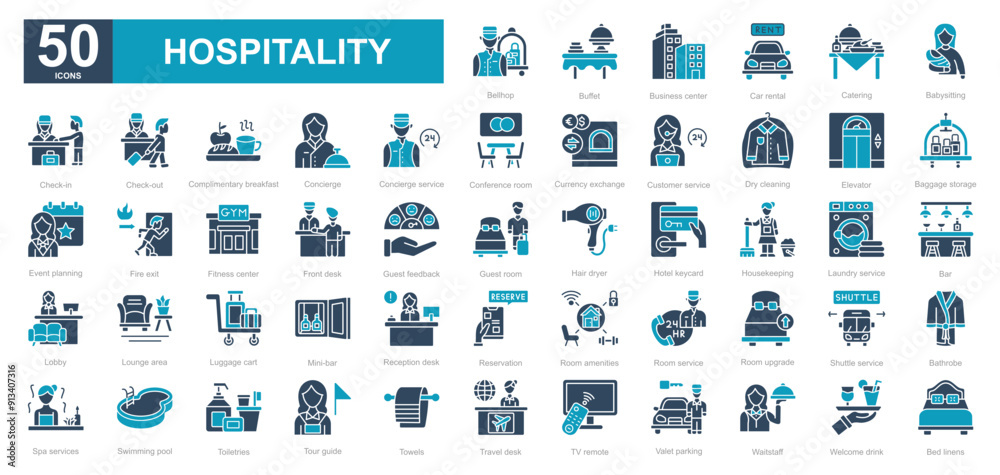 Hospitality iconset Hospitality iconset