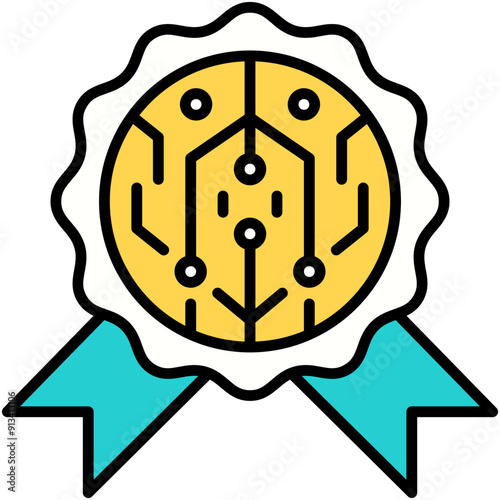 Pool Rewards Icon. Crypto Currency Mining Pictogram Graphic Illustration. Isolated Simple Filled Line Icon For Infographic, App and Web Button.