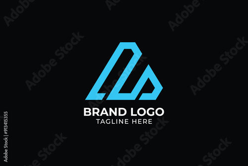  Initial M logo design with round style, Logo for  community or business, Hexagon Letter M Construction Architecture