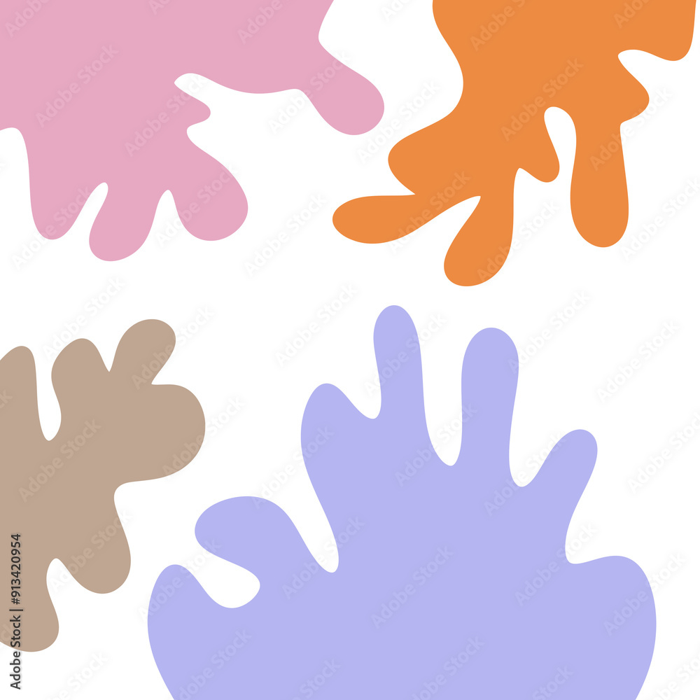 Abstract Shapes Decoration Background Abstract Shapes Decoration Background