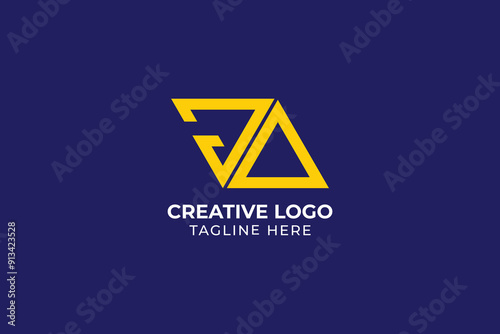 geometric triangle logo design Technology Abstract Connection Pyramid Triangle Vector