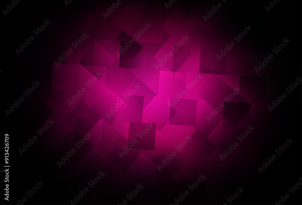 Fototapeta premium Dark Pink vector pattern in square style.