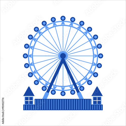Ferris Wheel Illustration