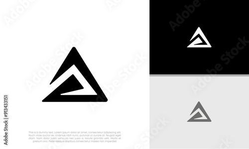 Free Download Initials A logo design. Initial Letter Logo. Innovative high tech logo template.	 - GFXLoad
