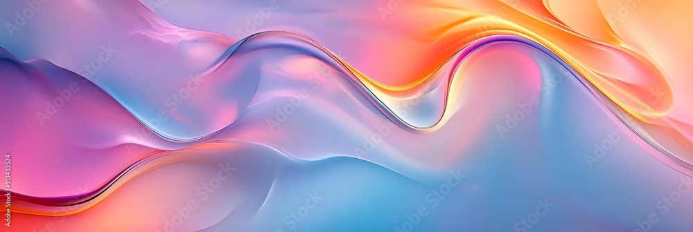 Abstract Background with Pink, Orange, and Blue Wavy Lines Abstract Background with Pink, Orange, and Blue Wavy Lines