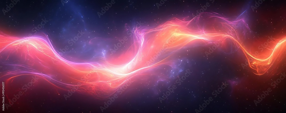 Abstract Background with Orange and Purple Nebula Abstract Background with Orange and Purple Nebula