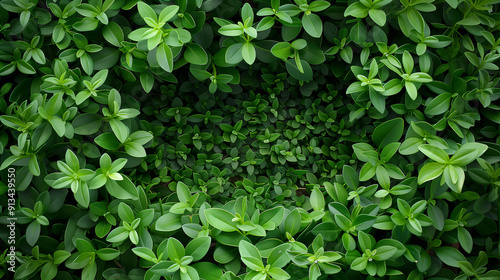 Wallpaper Mural Frame of thyme leaves with texture background Torontodigital.ca