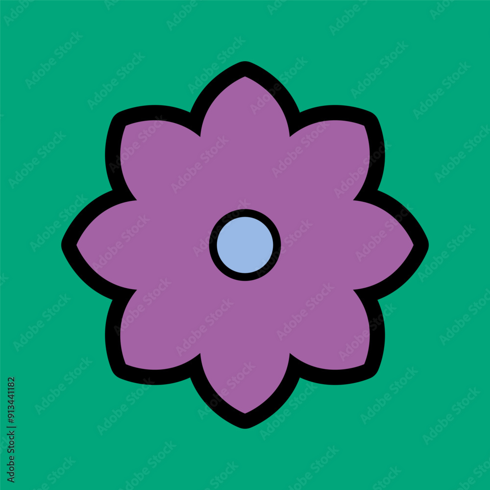 Hippy groovy daisy flowers retro style Illustration Hippy groovy daisy flowers retro style Illustration