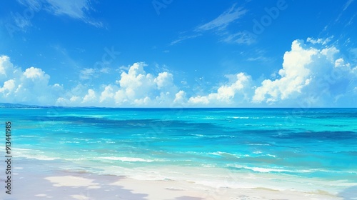 透き通った青い海の風景13