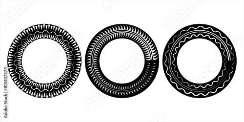 Tire track textured grunge banner. Off road vector illustration isolated on white background, sports, eps10.