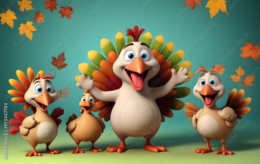 Happy Thanksgiving Turkeys Family. Happy Thanksgiving Turkeys Family.