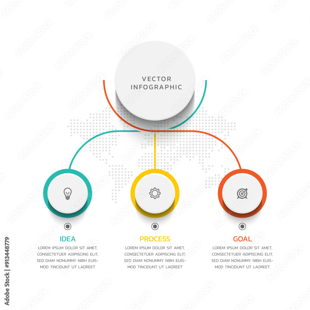 Obraz premium Vector infographics business template design