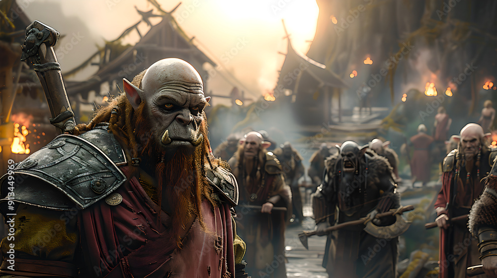 Orcs in Battle Orcs in Battle