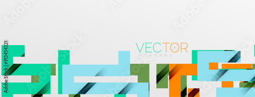 Color bend lines with shadow texture effect. Vector Illustration For Wallpaper, Banner, Background, Card, Book Illustration, landing page