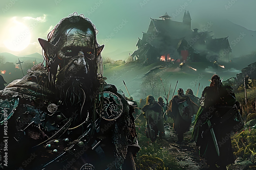 Orcs in Mystical and Enchanted Forests Orcs in Mystical and Enchanted Forests