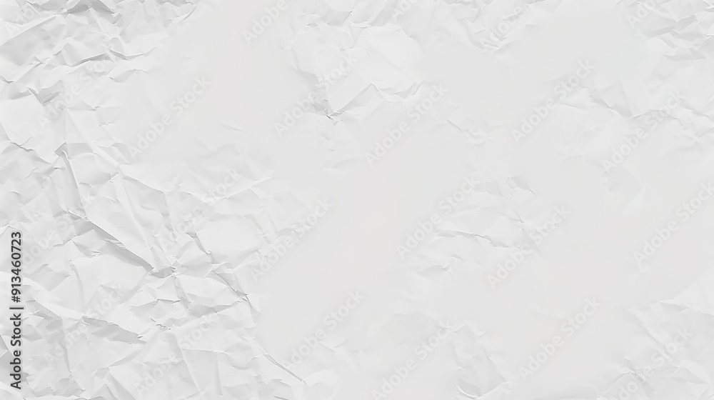 Obraz premium The Stunning White Texture Crumpled Paper Background: A Versatile and Eye-Catching Visual Element.