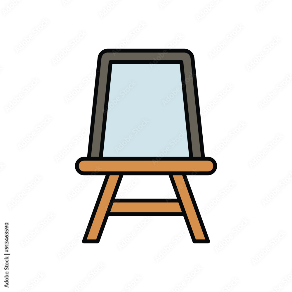 art board color line icon with white background vector stock illustration art board color line icon with white background vector stock illustration