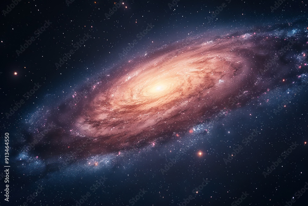 Obraz premium Spiral Galaxy in Deep Space